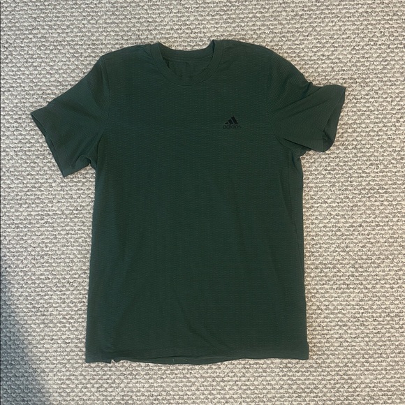 Adidas Forest Green Tee with Black Logo - Picture 1 of 5